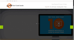 Desktop Screenshot of dontleakleads.com